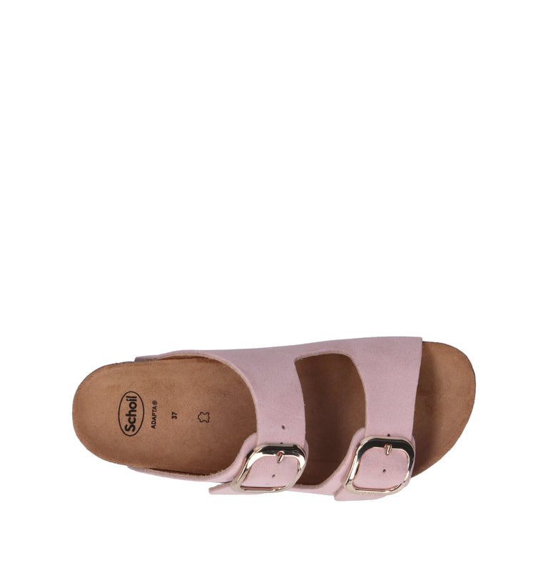 SCHOLL Ciabatta donna rosa in suede