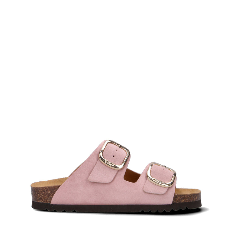 SCHOLL Ciabatta donna rosa in suede