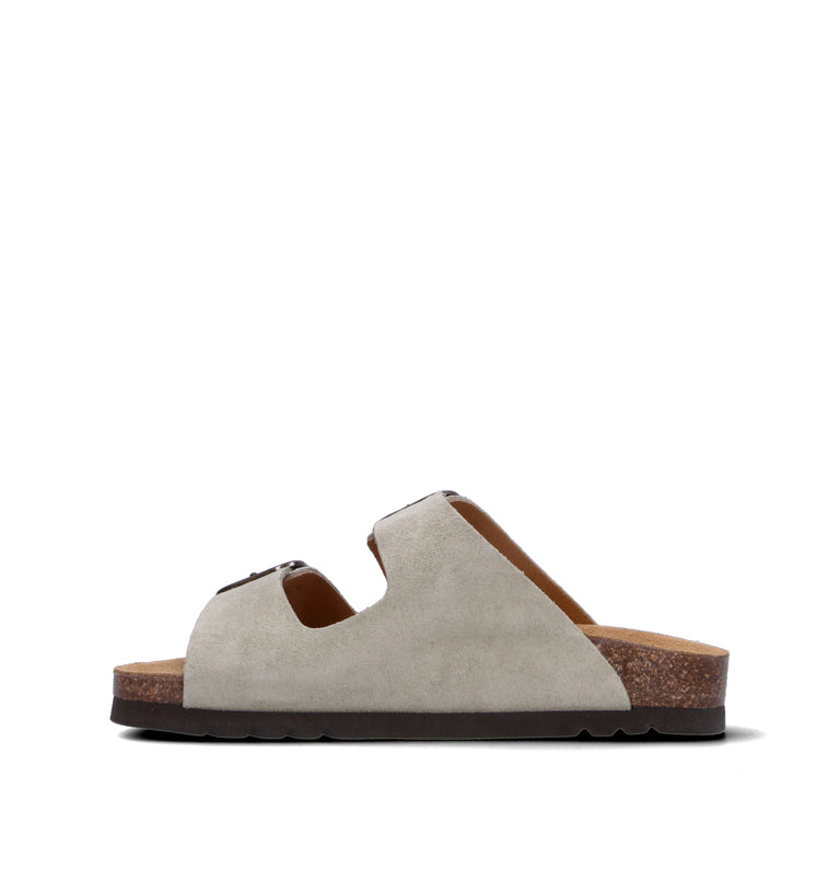 SCHOLL Ciabatta donna salvia in suede