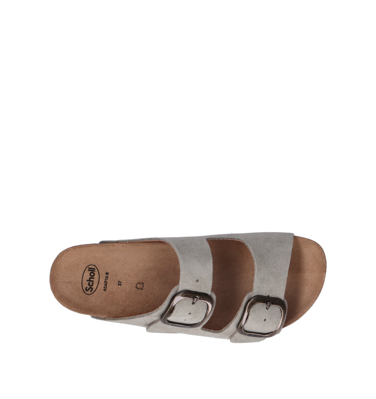 SCHOLL Ciabatta donna salvia in suede