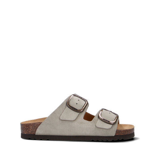 SCHOLL Ciabatta donna salvia in suede