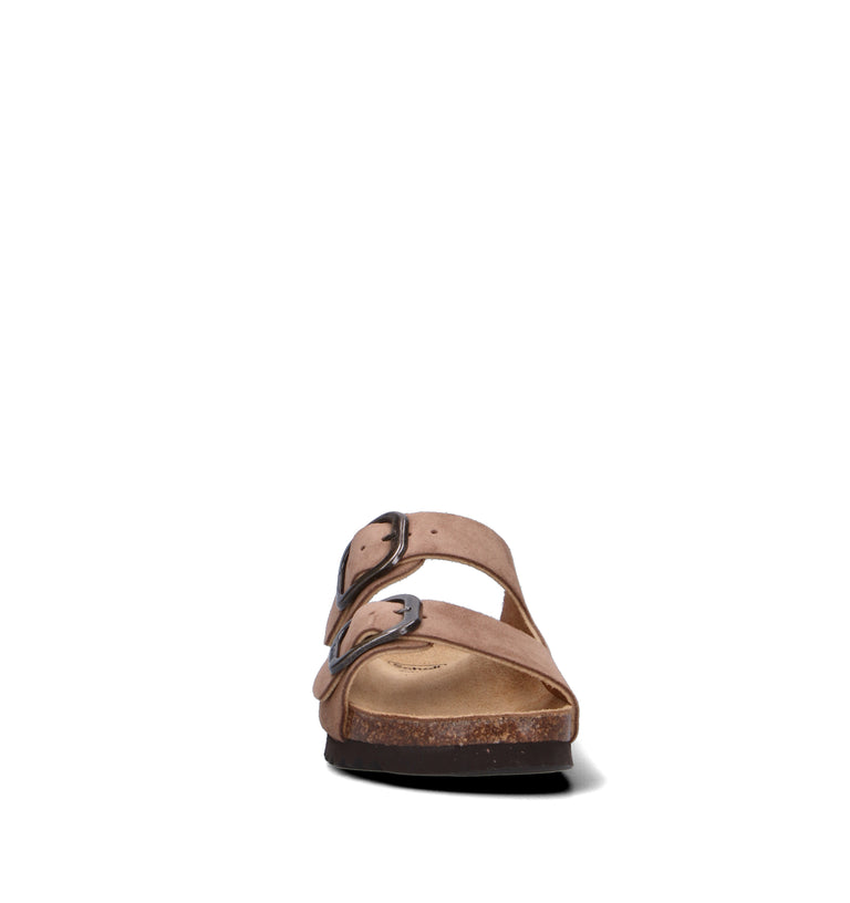 SCHOLL Ciabatta donna taupe in suede