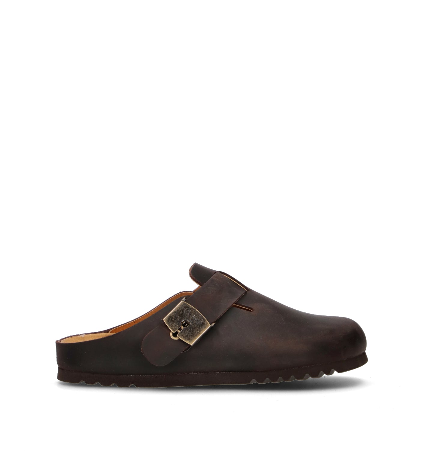 SCHOLL Sabot uomo marrone scuro in pelle