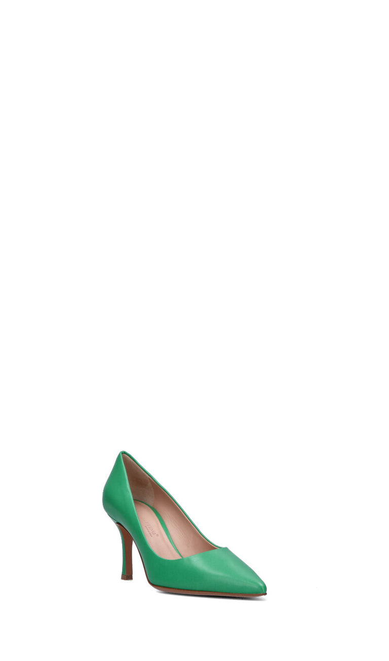 ENZO DI MARTINO Decollete donna verde in pelle