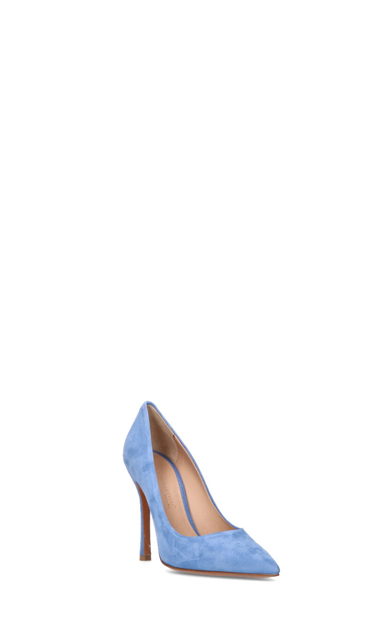 ENZO DI MARTINO Decollete donna blu in suede