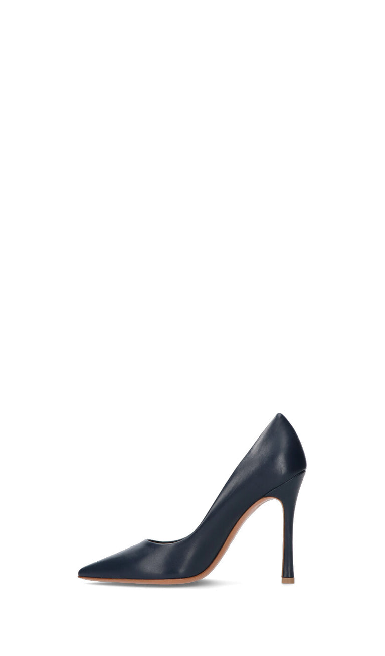 ENZO DI MARTINO Decollete donna blu in pelle