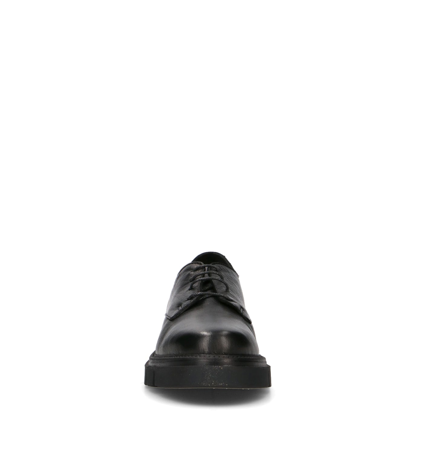 BUENO Stringata donna nera in pelle
