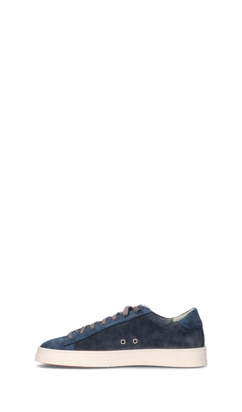 P448 Sneaker uomo blu in suede