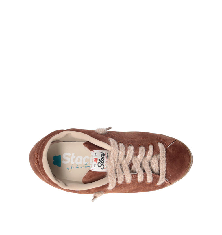 STACY Sneaker donna marrone in suede