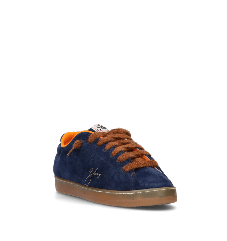 STACY Sneaker donna blu in suede