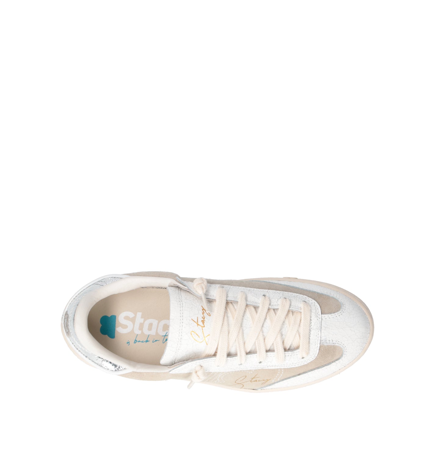 STACY Sneaker donna bianca in pelle