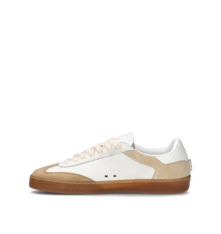 STACY Sneaker uomo bianca in pelle