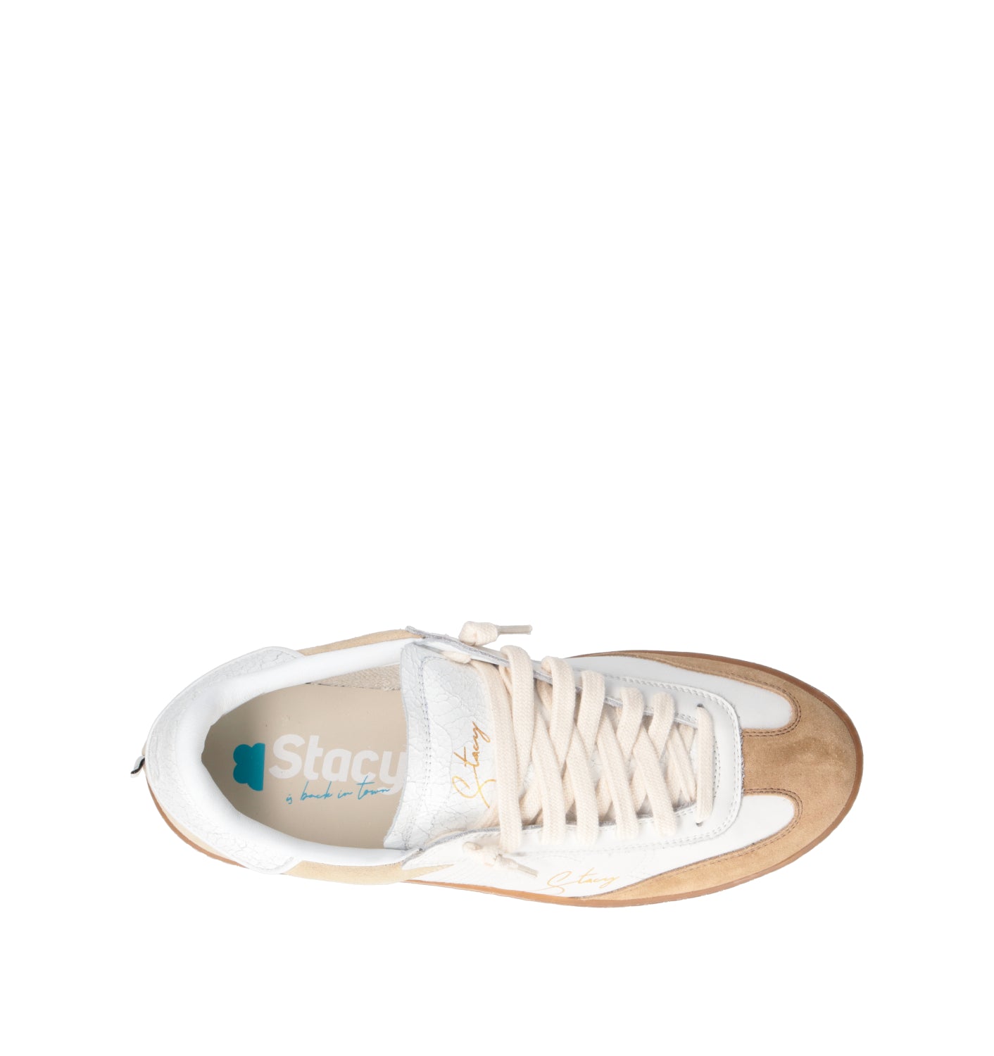 STACY Sneaker uomo bianca in pelle