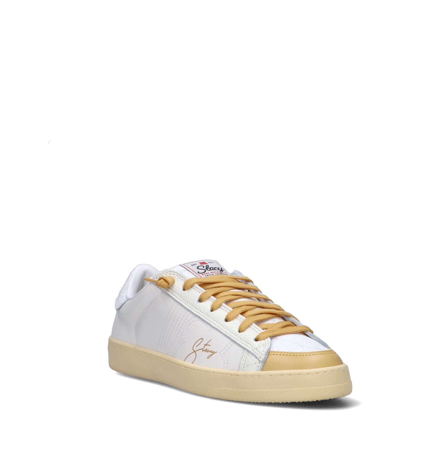 STACY Sneaker donna bianca in pelle