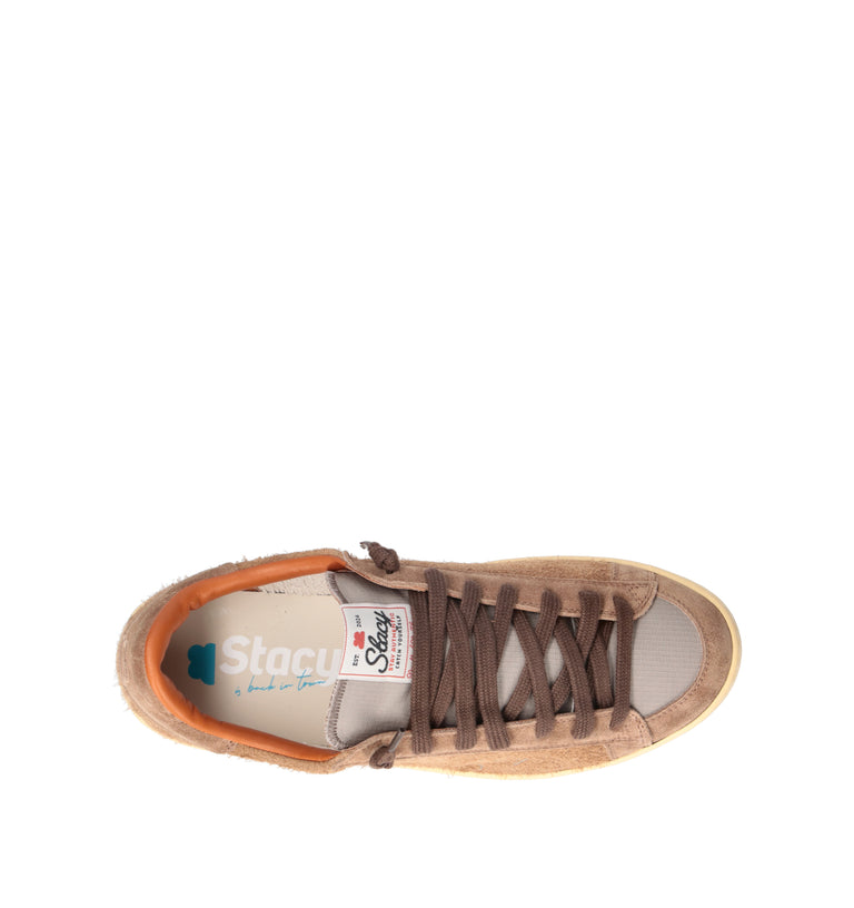 STACY Sneaker uomo cuoio in suede