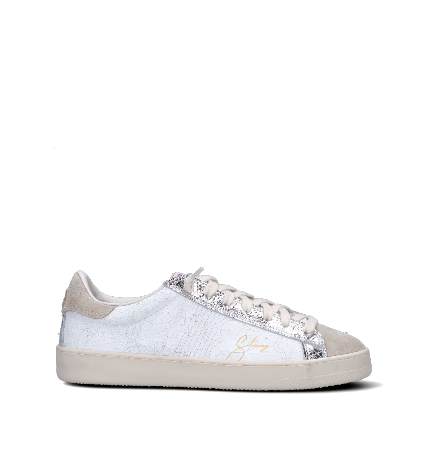 STACY Sneaker donna bianca in pelle