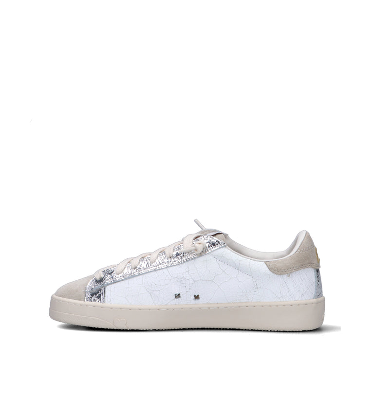 STACY Sneaker donna bianca in pelle