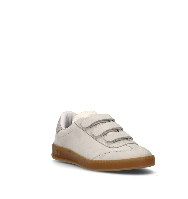 P448 Sneaker donna grigia in nabuk