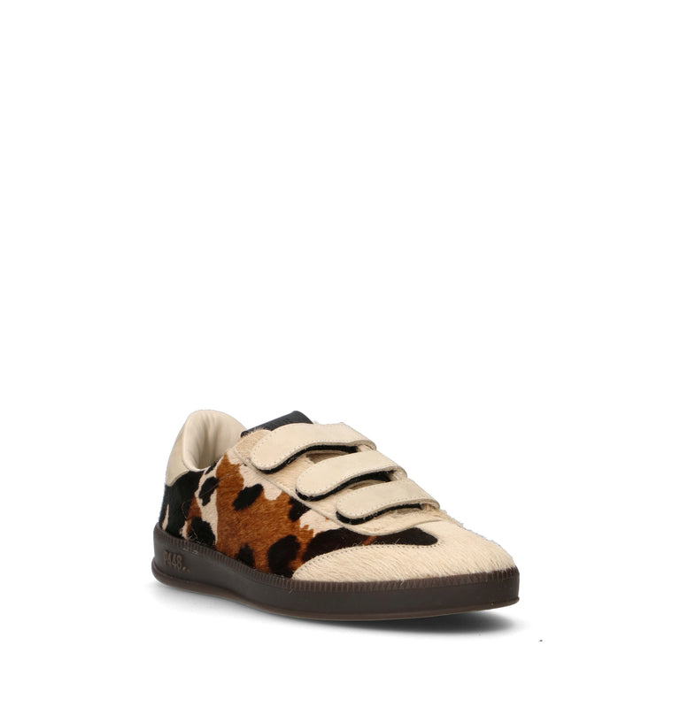 P448 Sneaker donna animalier in cavallino