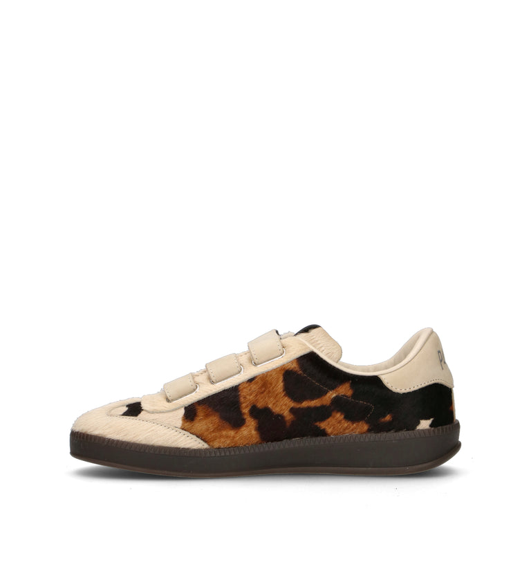 P448 Sneaker donna animalier in cavallino