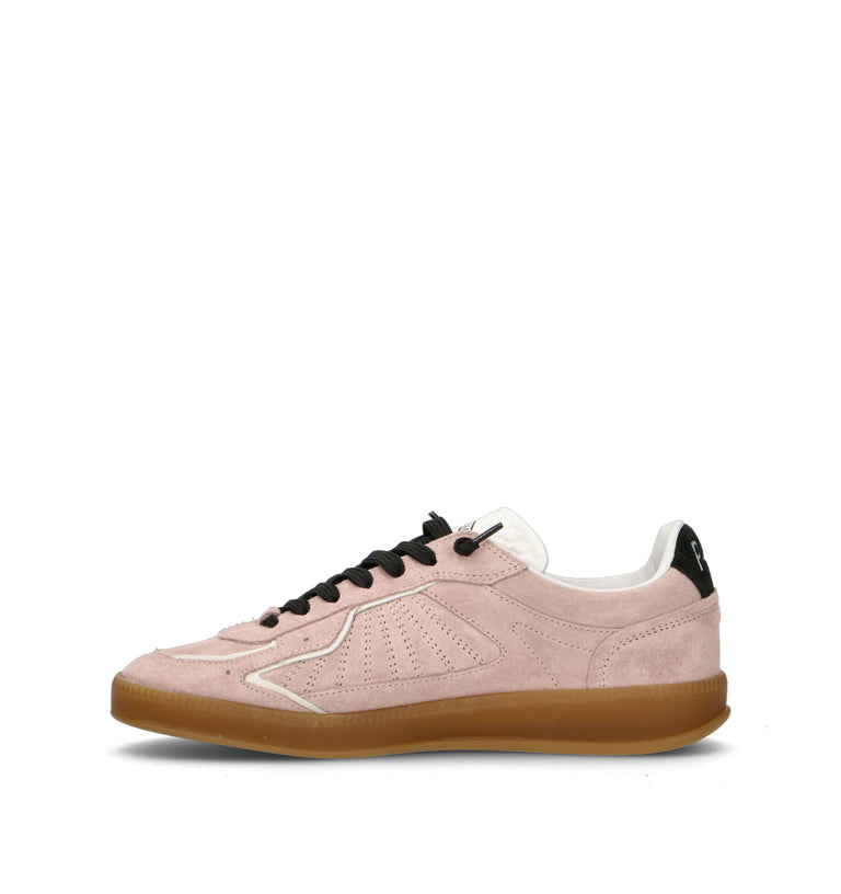 P448 Sneaker donna rosa in suede