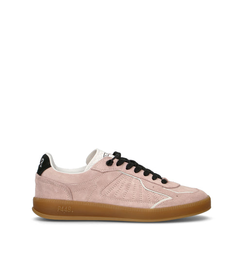 P448 Sneaker donna rosa in suede