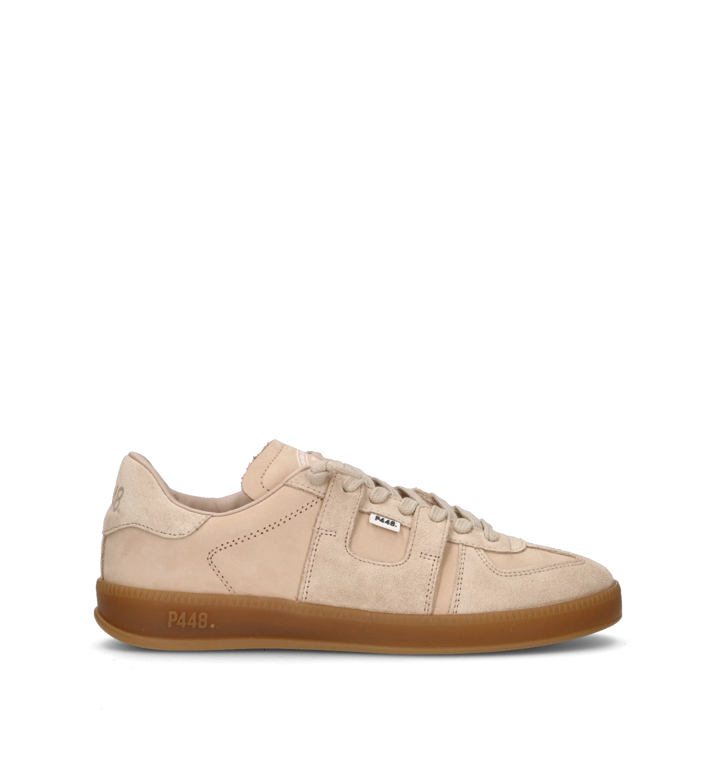 P448 Sneaker donna rosa in nabuk