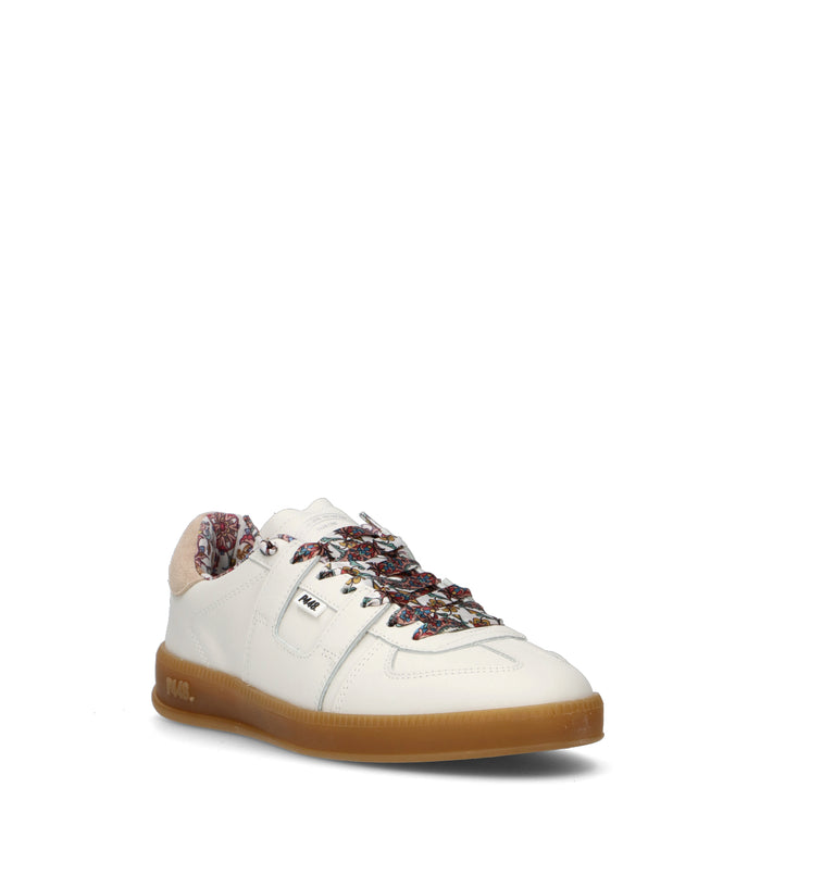 P448 Sneaker donna bianca in pelle