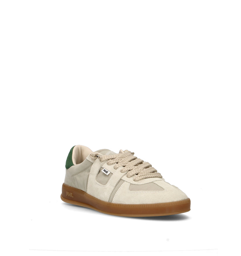 P448 Sneaker uomo beige/verde