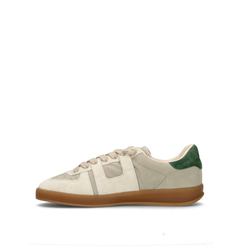 P448 Sneaker uomo beige/verde