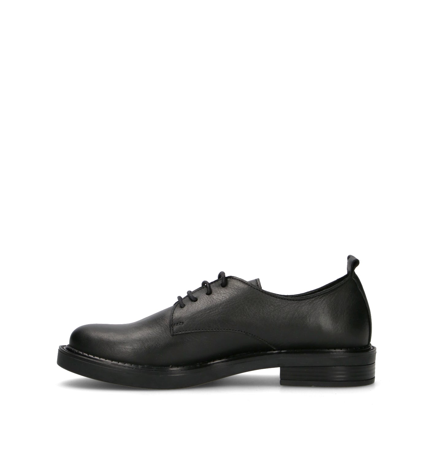 BUENO Stringata donna nera in pelle