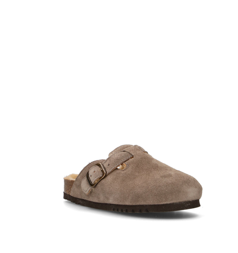 SCHOLL Sabot donna taupe in suede
