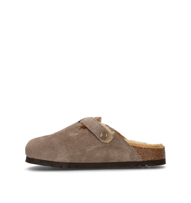 SCHOLL Sabot donna taupe in suede