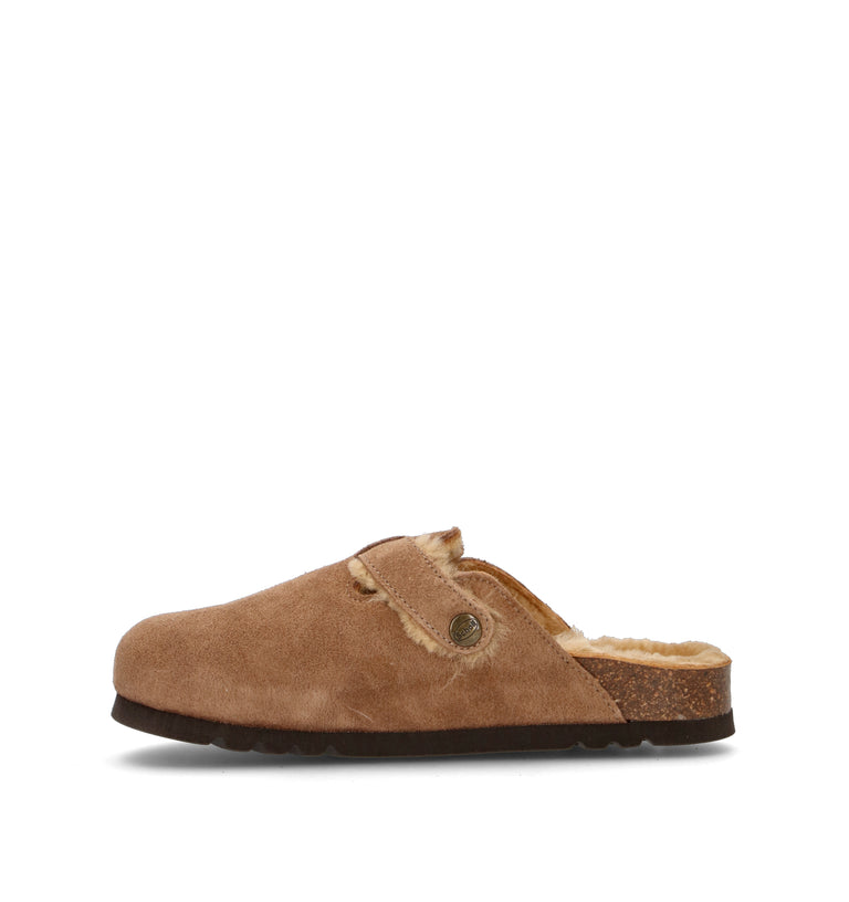 SCHOLL Sabot donna marrone in suede