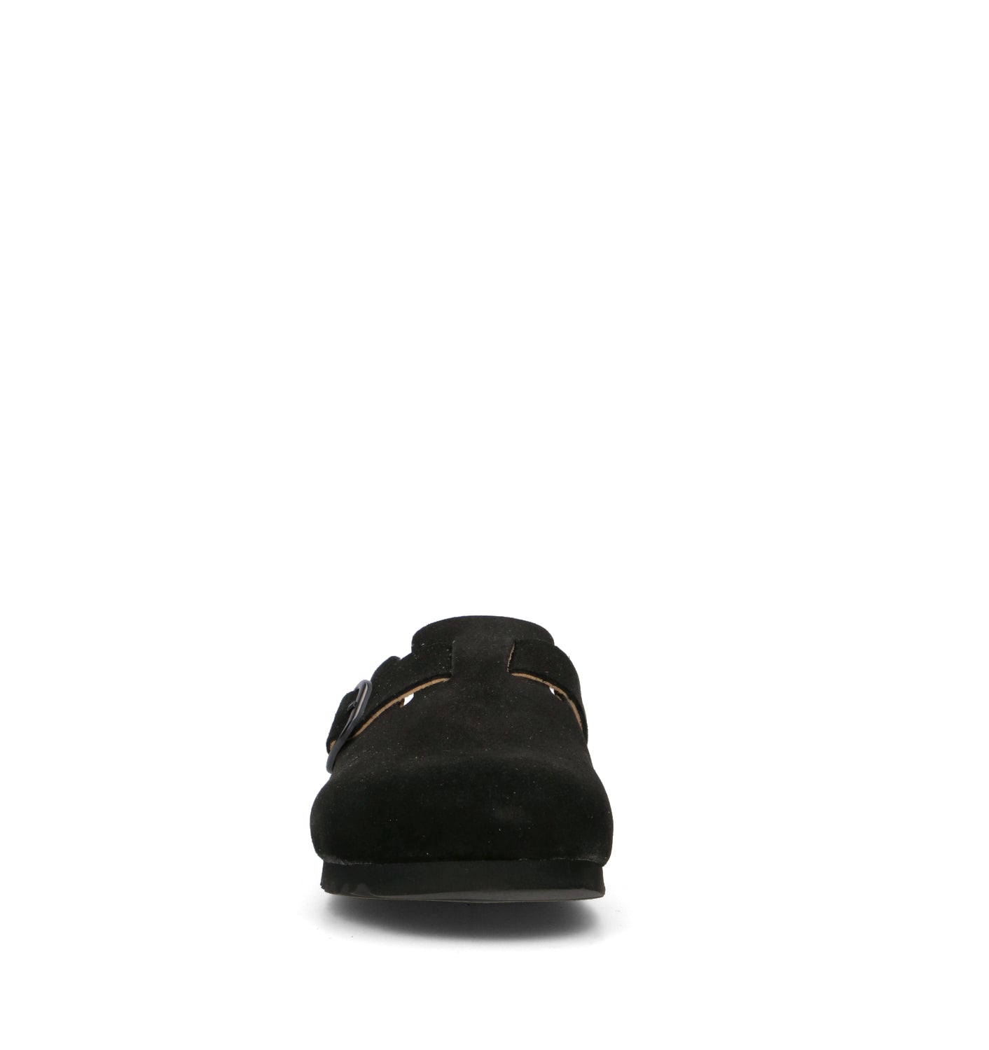 SCHOLL Sabot donna nero in suede
