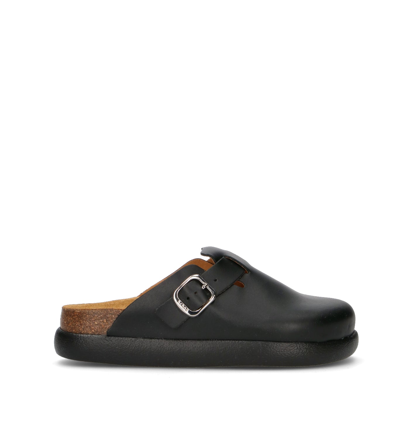 SCHOLL Sabot donna nero in pelle