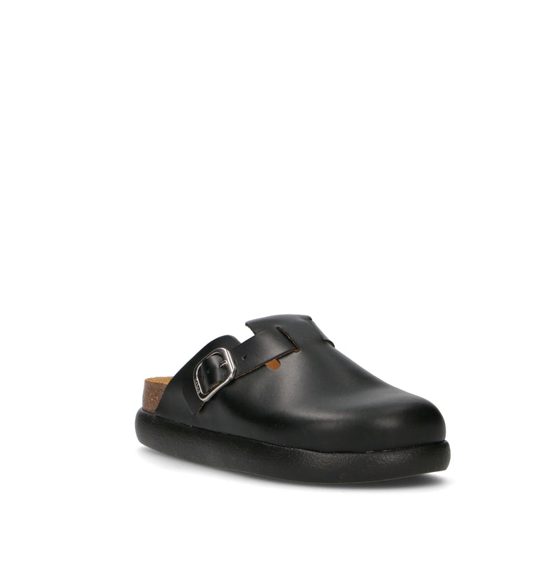 SCHOLL Sabot donna nero in pelle