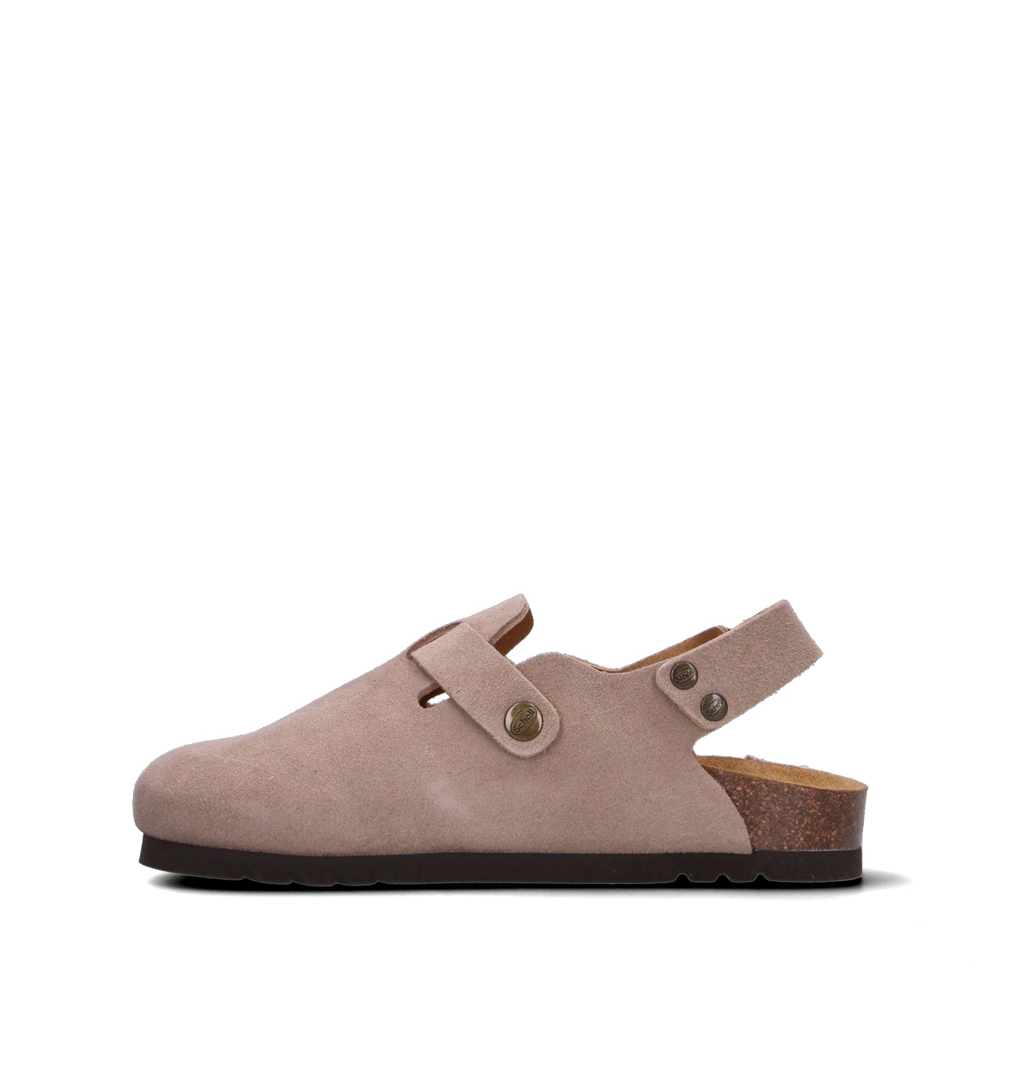 SCHOLL Zoccolo donna beige in suede