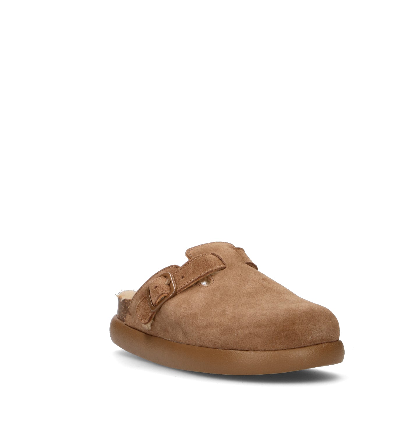 SCHOLL Sabot donna marrone in suede