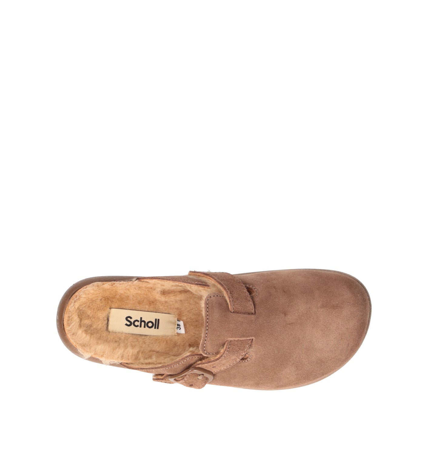 SCHOLL Sabot donna marrone in suede