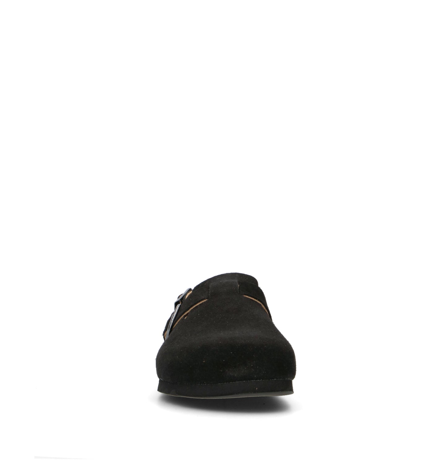 SCHOLL Zoccolo uomo nero in suede