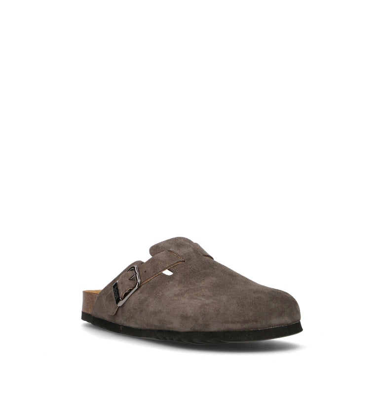 SCHOLL Sabot uomo grigia in suede