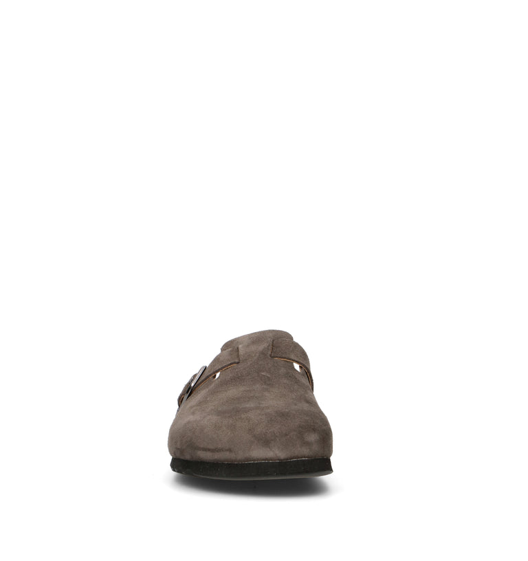 SCHOLL Sabot uomo grigia in suede