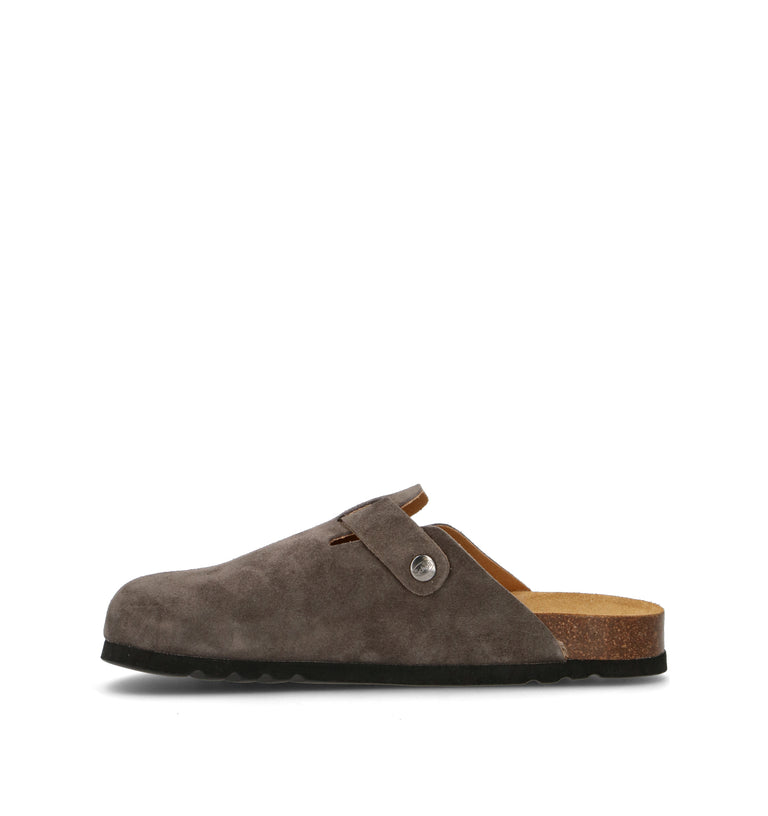 SCHOLL Sabot uomo grigia in suede