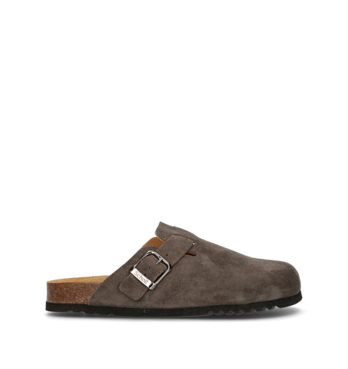 SCHOLL Sabot uomo grigia in suede