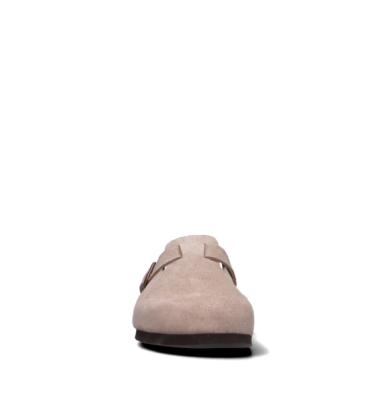 SCHOLL Sabot uomo beige in suede