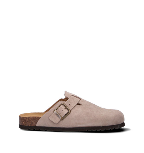 SCHOLL Sabot uomo beige in suede