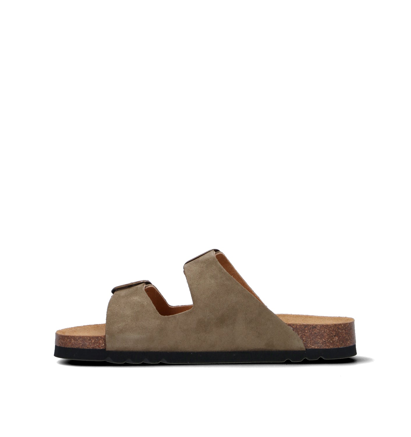SCHOLL Ciabatta uomo khaki in suede