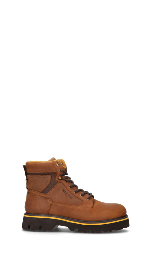 BLAUER Polacchino uomo marrone in pelle