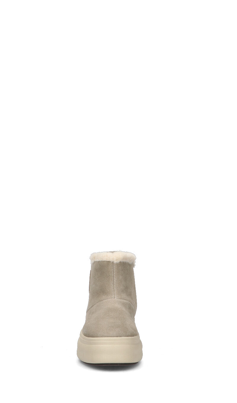 BLAUER Stivaletto pelo donna taupe in suede